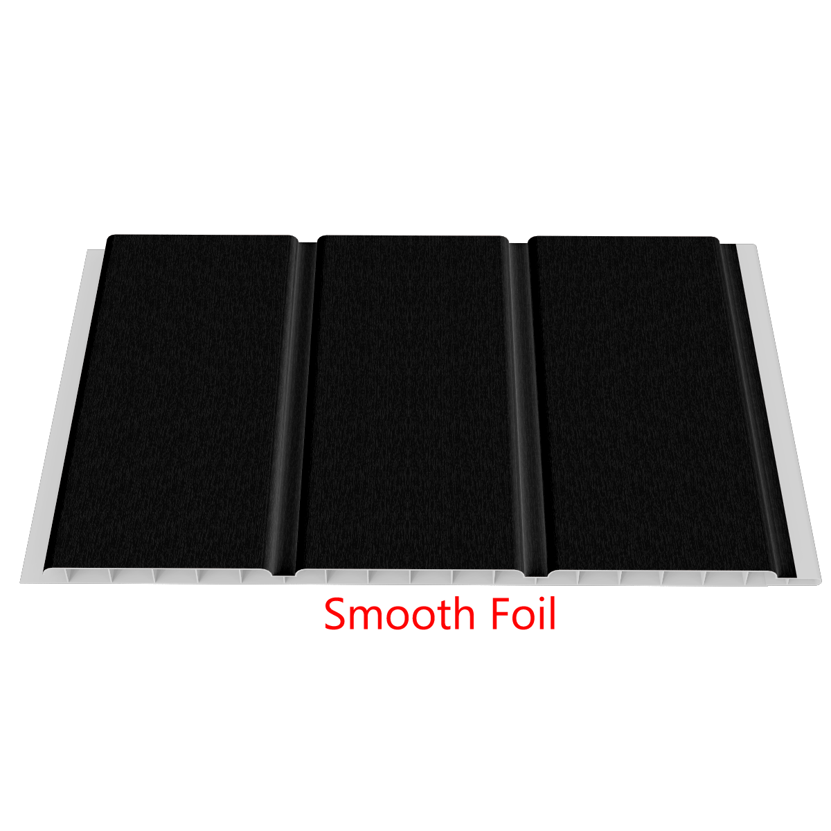Hollow Soffit Smooth Foil Black